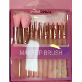 Set De Brochas Y Pinceles Sweet Beauty X 10